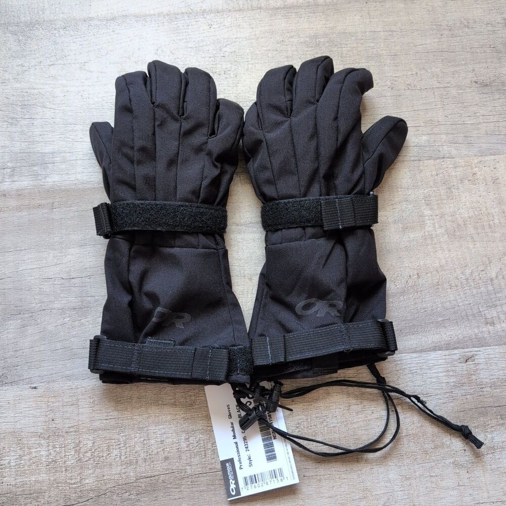 NWT Outdoor Research Professional Modular Gloves + Liners Men's S Black Snow